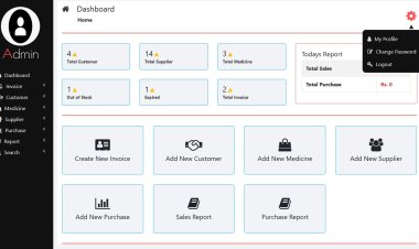 Online Pharmacy management system in PHP and MYSQL