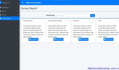 Complete online Survey system in PHP and MySQL with source code